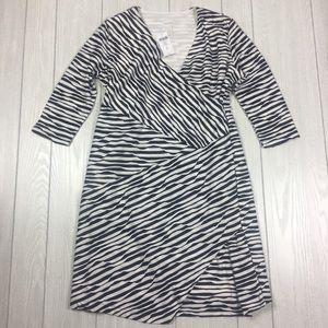 Chico’s 2 textured faux wrap Jessie asymmetrical